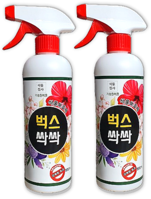 식물집사 벅스싹싹 모든 식물 화초 화분 관리제 보호제 500ml, 2개