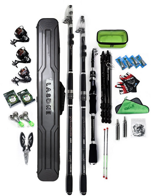 FTV 홈쇼핑 라스원 올인원 LED 18종 원투낚시대 세트