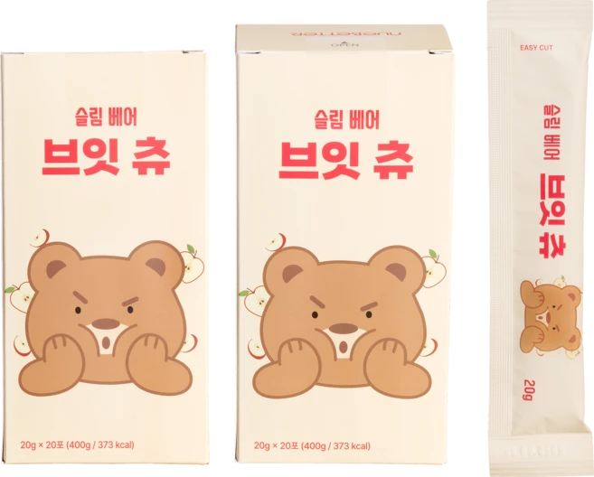 뉴베러 브잇 츄 림프순환 붓기제거 사과맛 스틱젤리 20포(400g) x 1박스, 20개, 20g - 쿠팡