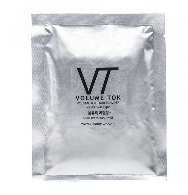 볼륨톡 리필 남성 여성 흑채, 검정색, 1개