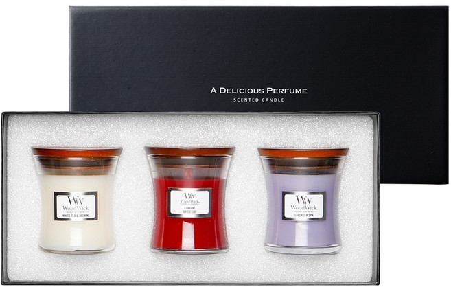 우드윅 자캔들(병향초) 소 3종 선물세트, 02 하우스워밍, 1개