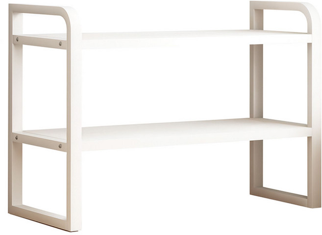 레디박스 책상 주방 욕실 정리 다용도 소형 수납 스탠드 미니 선반, 화이트, 2단