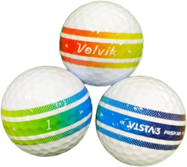 이지골프존 볼빅 로스트볼 30알세트, 볼빅 흰볼 프리즘360 비스타 특A+급, 1개, 15개입