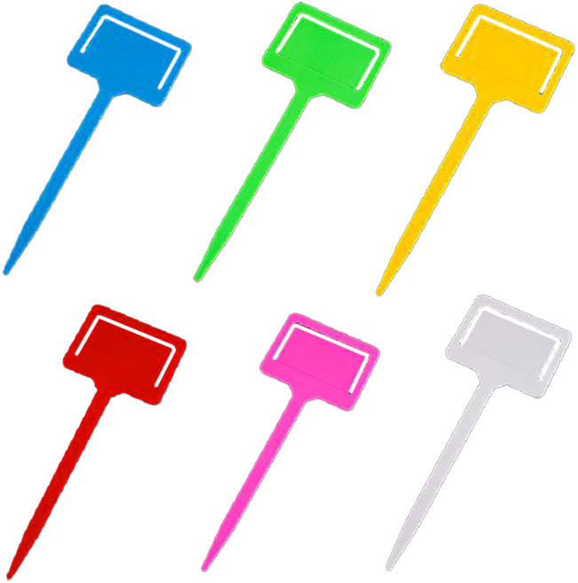 바이트 화분 이름표, 6.2x17.6cm, 6개