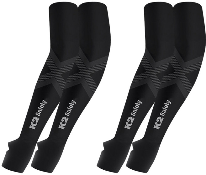 k2 safety x벤더 쿨토시 손등형 1+1 팔토시 여름토시, 블랙2p+블랙2p