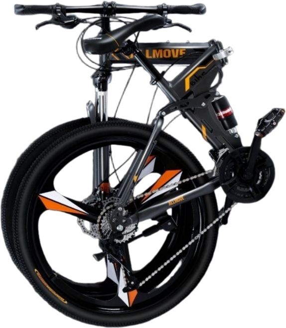 룰바이크 MTB 로드 바이크 주니어 26인치 30단 스포크휠 3날 블레이드 산악 성인 출퇴근 입문용 고급휠, 1개, 170cm, 블랙+화이트 3휠