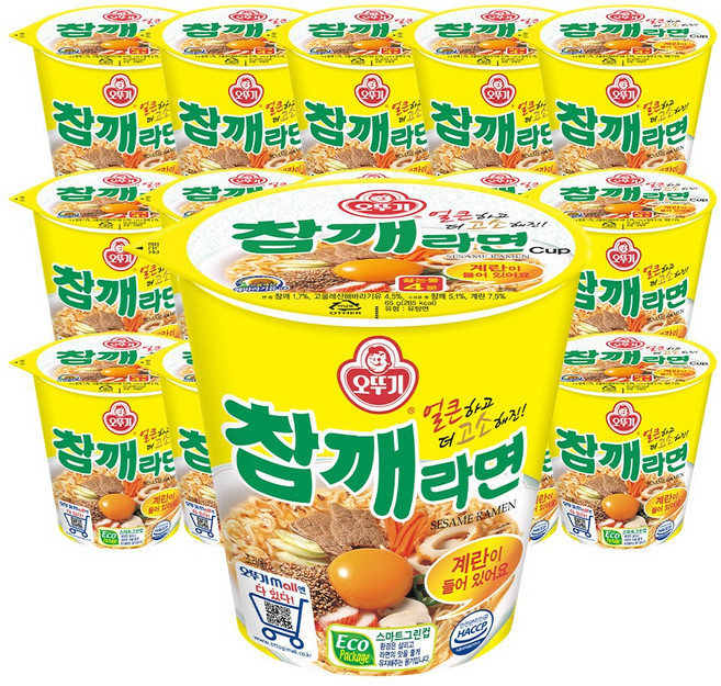 참깨라면 오뚜기 컵, 15개