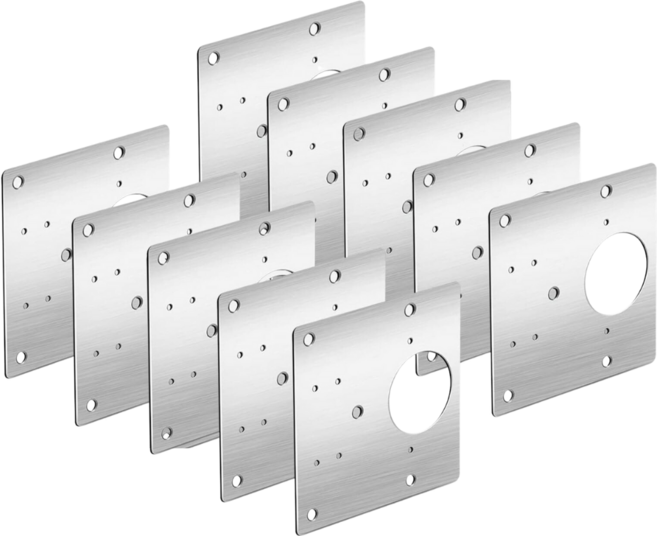 사각 스텐 싱크 가구 장농 경첩 보강 플레이트 판 수리 문짝, 10개