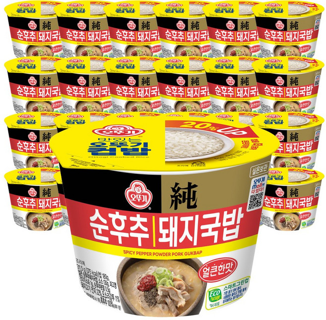 오뚜기 순후추 돼지국밥, 24개, 311g