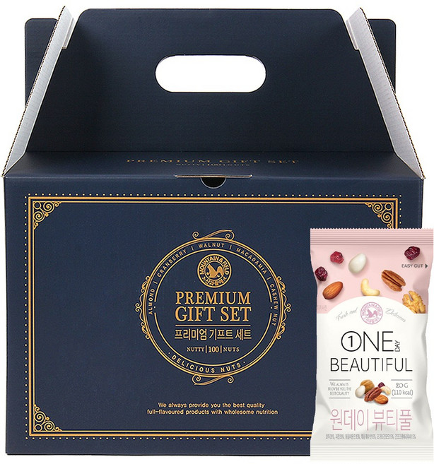 산과들에 원데이뷰티풀 100입 하루견과류 선물세트, 100개, 20g