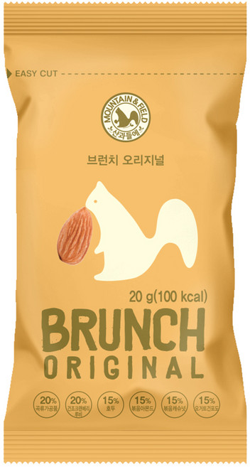 산과들에 브런치오리지널 하루견과류 20g, 30개