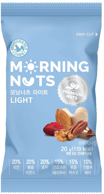 산과들에 모닝너츠라이트 하루견과류 20g, 30개