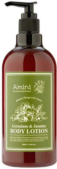 아미니 플라워 테라피 바디로션 제라늄 앤 자스민, 500ml, 1개