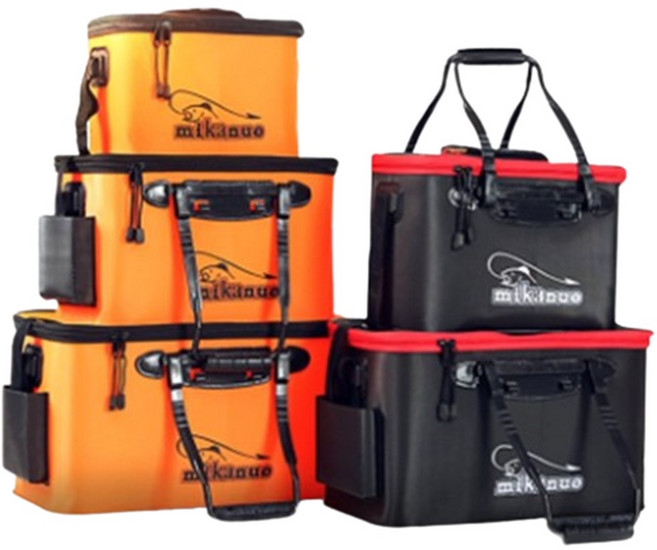 조씨네 바다 대형 방수 크로스 민물 루어 낚시 보조 소형 가방, 오렌지, 1개