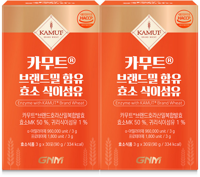 자연의품격 카무트 효소 식이섬유, 90g, 2개