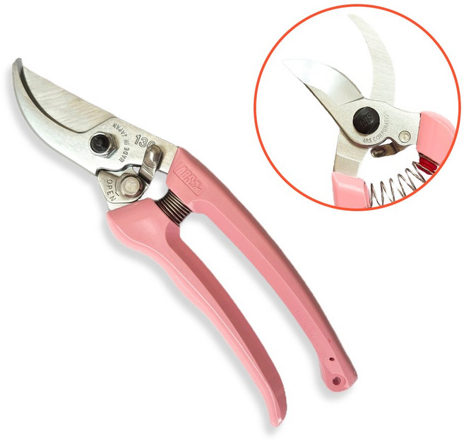 일본 정품 아루스 ARS 전지가위 130DX 전정 원예 화훼(색상 랜덤), 1개