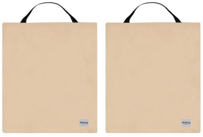 알로롱캠핑 캠핑의자 수납가방 1+1, L, 베이지, 2개, 1단