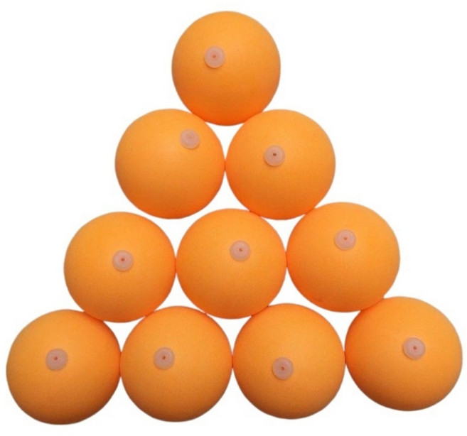 LongFatoys 기타탁구용품 탁구 부속품 용 셀프공치기 스탠드형 홀이있음 전문 기구 훈련 .., T04-홀이있음 탁구공 20개(노란색), 1개입, 1개