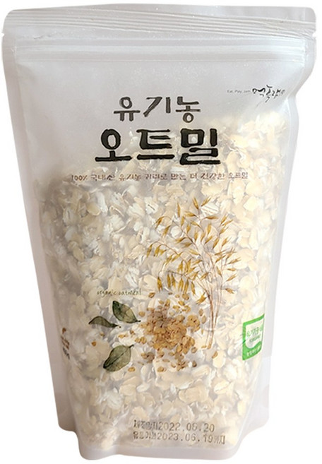 먹놀잼 유기농 오트밀, 450g, 1개