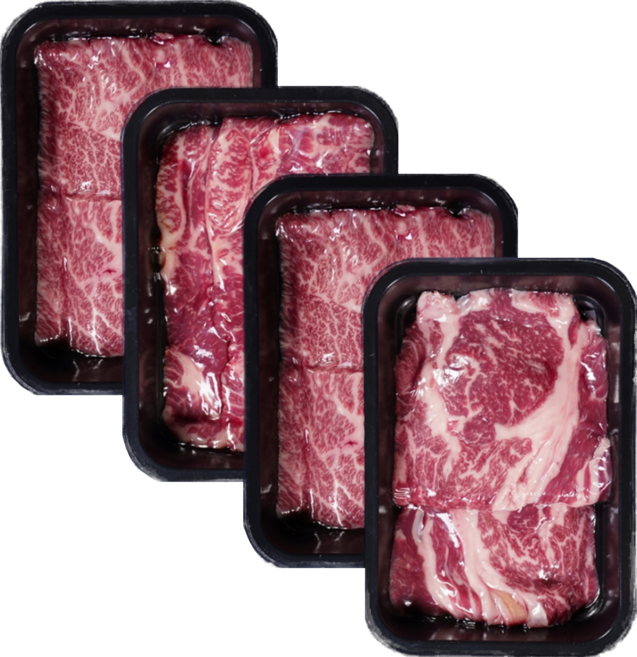 소고기 800g 모둠 등심+갈비살+부채살+우삼겹 각 200g 소분포장 태화농수산, (등심+갈비살+부채살+우삼겹), 1세트