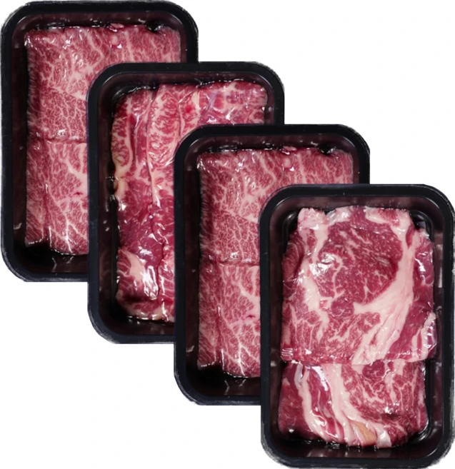 소고기 800g 모둠 등심+갈비살+부채살+우삼겹 각 200g 소분포장 태화농수산, (등심+갈비살+부채살+우삼겹), 1세트 - 쿠팡