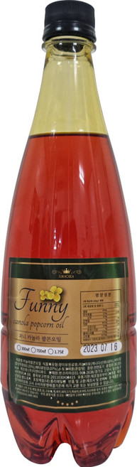 (펀코리아)퍼니액상 팝콘오일 700ml, 700g, 1개