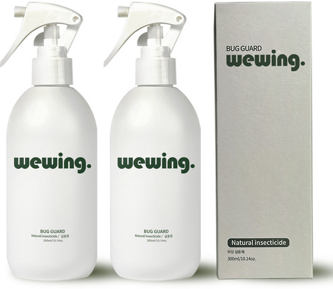 위잉 편백 살충제 여행용 초파리 모기 빈대 스프레이 배드버그 해충퇴치제, 2개, 1개입, 300ml