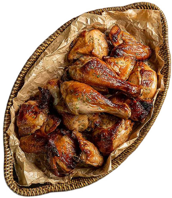 당일생산! 에어프라이어용 국내산 냉장 로스트 치킨 에프에굽닭 염지닭, 1kg(한마리)