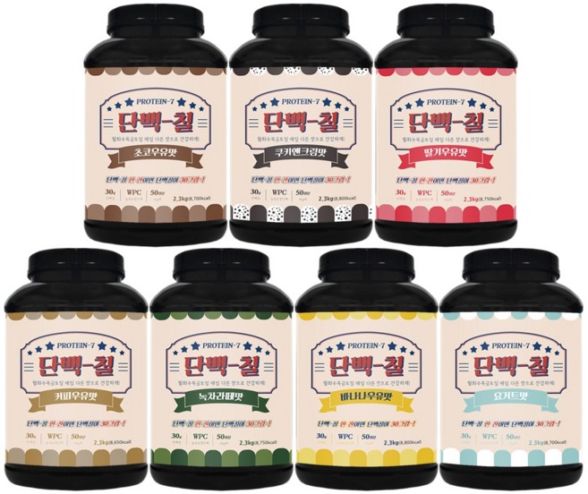 단백칠 초코우유맛 공장직영 판매 WPC 2300g 대용량 프로틴 보충제, 1개, 2.3kg