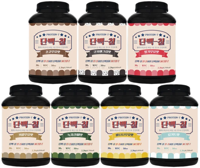 단백칠 초코우유맛 공장직영 판매 WPC 2300g 대용량 프로틴 보충제, 1개, 2.3kg - 쿠팡