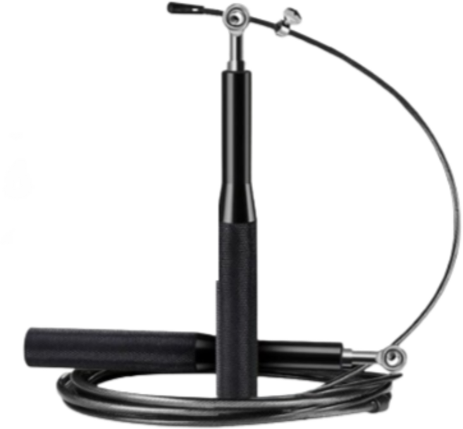 어센드원 안꼬이는 와이어 줄넘기 초고속 고급형, 1개, 시크블랙