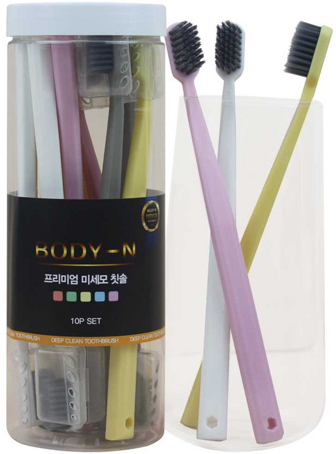 선미식가 여행용 휴대용 부드러운 미세모 칫솔 10개X 2세트, 10개입, 2개