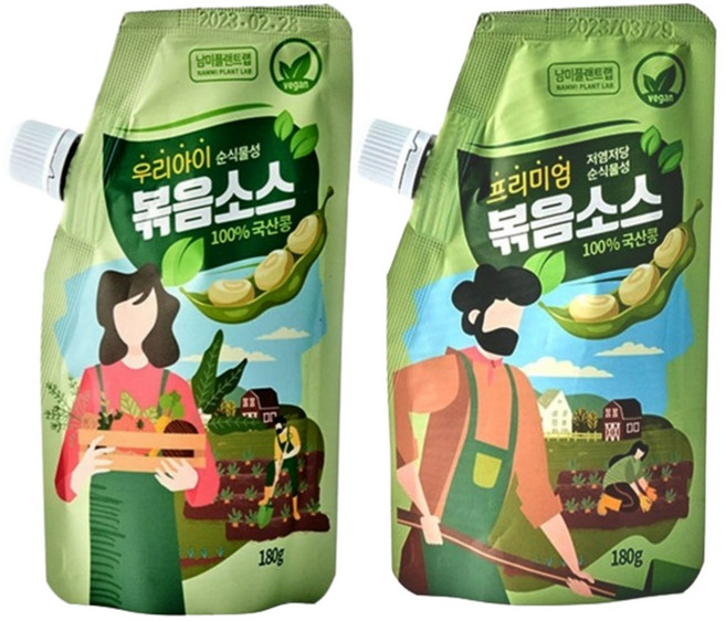 100% 국내산 볶음소스 비건 굴소스, 180g, 1세트, 우리아이+프리미엄 볶음소스