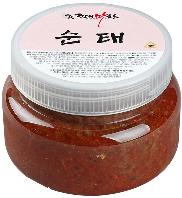 3대맛찬 쌈젓 순태 칼치속젓, 500g, 1개