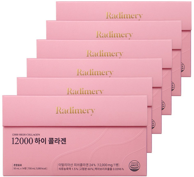 라디메리 12000 하이콜라겐 14개입, 700ml, 6개