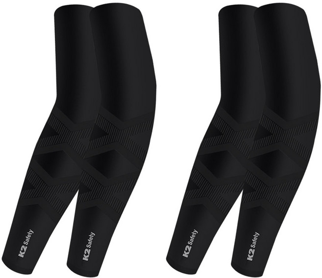 K2 safety 2x핏 쿨토시 자외선차단 팔토시 여름토시, 블랙2p+블랙2p, 1세트