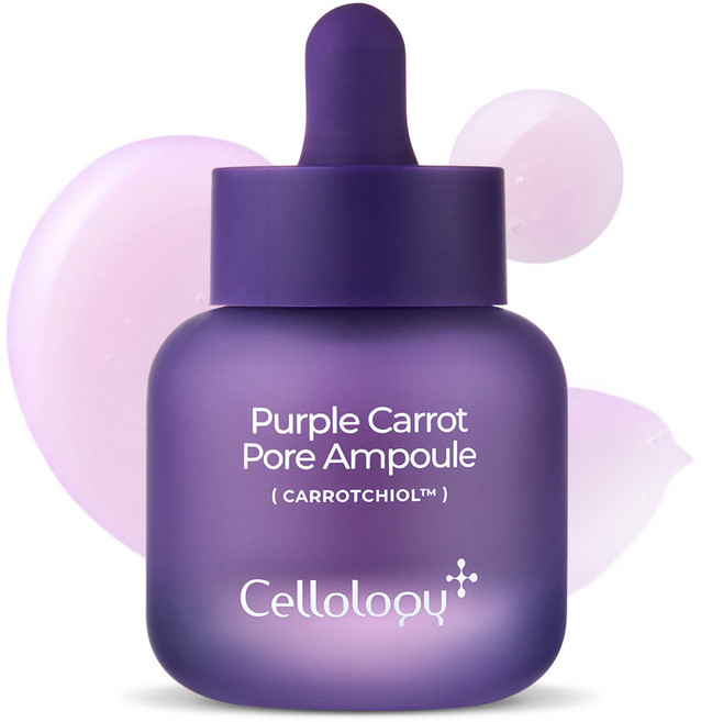 셀올로지 보라당근 모공 앰플 바쿠치올 6중 모공 타이트닝, 1개, 30ml