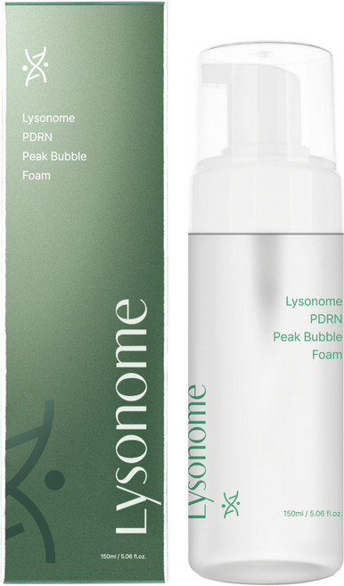 리조넘 PDRN 피크 버블 폼 클렌징 피부당김 없이 쫀쫀한 수분충전 150ml, 1개