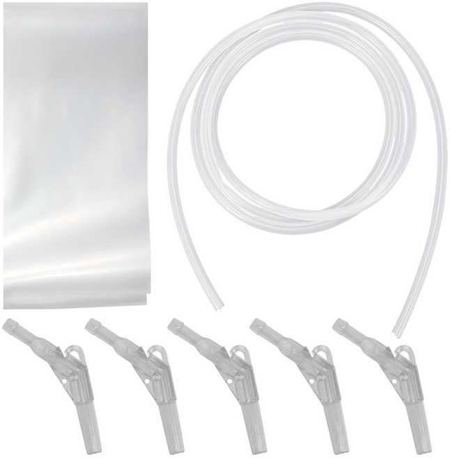 고로쇠 채취 수액 채취 연결구 부품 부속 비닐 호스 도구 자재 고로쇠물, 2개, 2구 연결구(5개) + 호스2m + 비닐2m