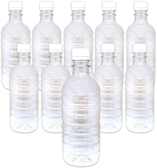 HORSE POWER 홀스파워 페트병 PET 생수병 플라스틱 생수통 투명 공병 원형, 10개, 500ml