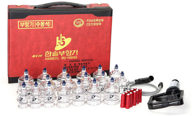 한솔부항기 수동식 부항기세트 HS-A 19p, 1세트