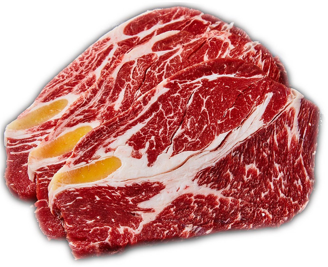 친절정육점 소목등심 500g (구이용 스테이크용 불고기용 국거리용), 1개, 소등심_스테이크용(500g)