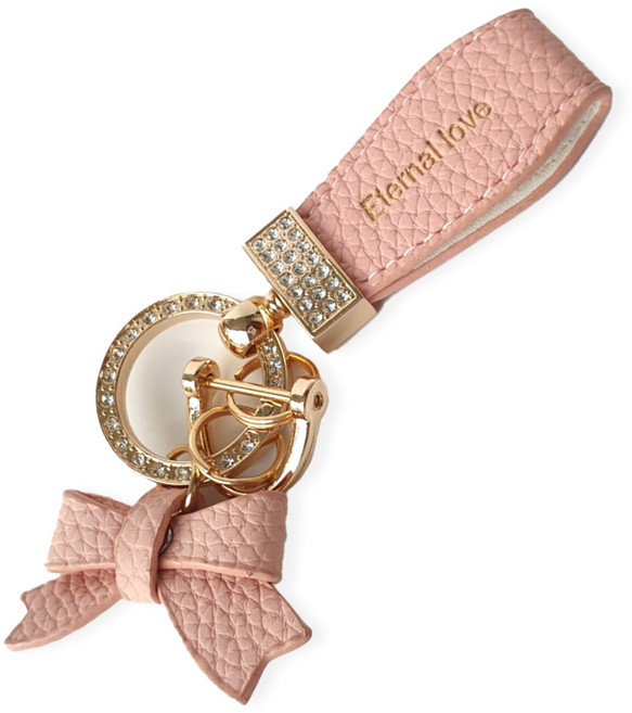 올아잇 여자 차키키링 자동차 열쇠고리, 핑크