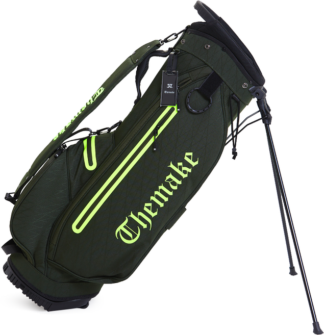 더메이크 NEW 디럭스 골프백 남성 여성 경량 스탠드백 캐디백, 패턴그린