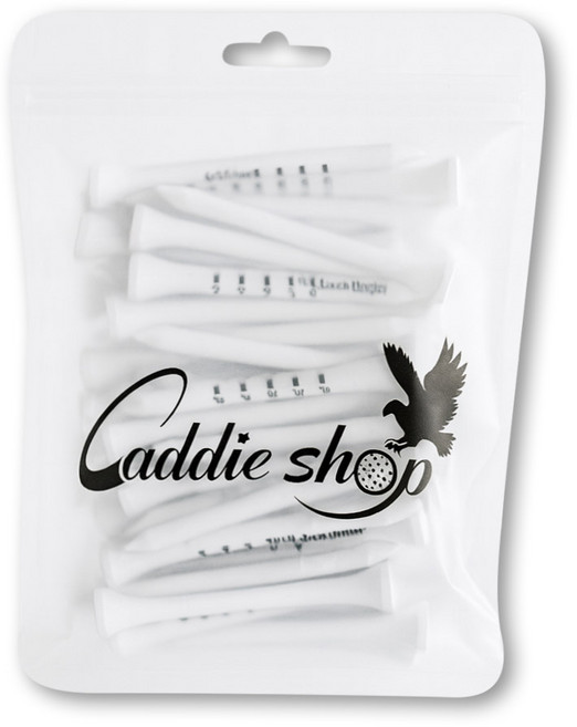 더메이크 높이조절 골프티 나무티 눈금티 골프티꽂이 83mm 69mm, 100개, 화이트