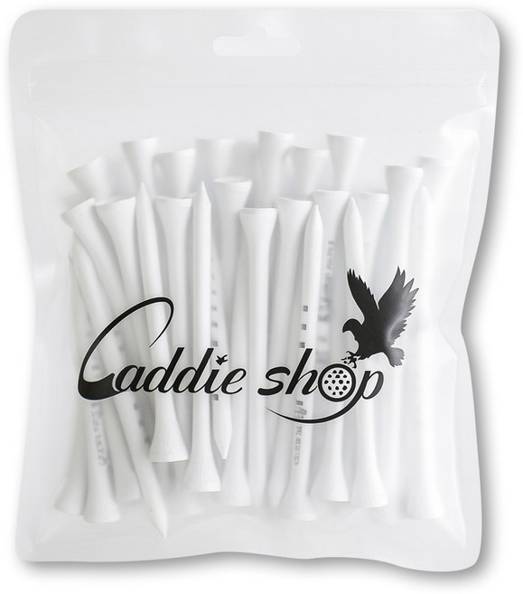 더메이크 높이조절 골프티 나무티 눈금티 골프티꽂이 83mm 69mm, 100개, 화이트