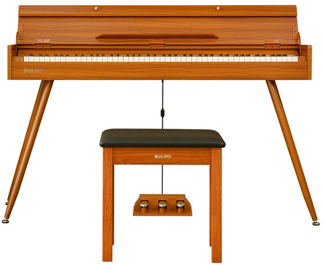 듀로 우드스타일 V6 데스크형 풀커버 전자 디지털피아노 키보드 해머건반 88건반, V6 NA, 1개, V6 NA