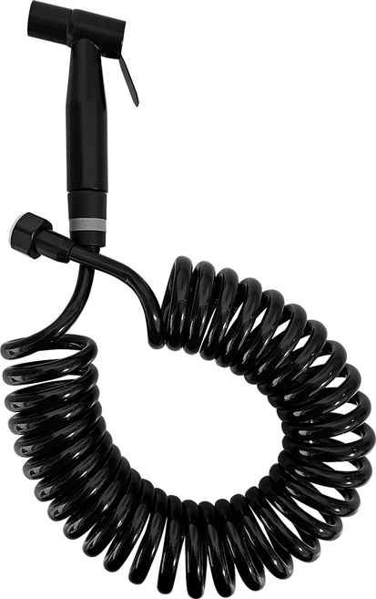 욕실 스프레이건 EVA 스프링 호스 세트, 블랙, 5m