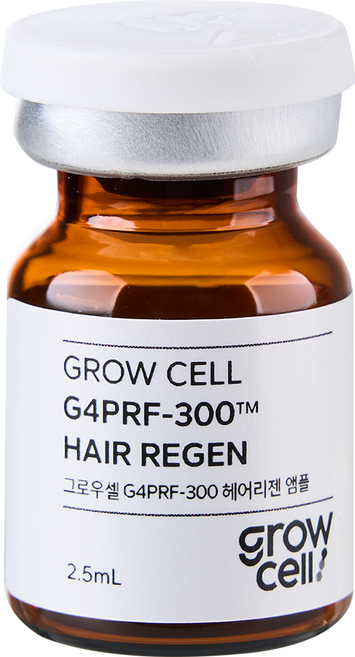 탈모병원 공급원료 그로우셀 G4PRF-300 탈모앰플 MAX, 4개, 4ml