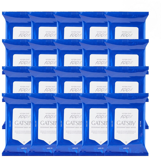 갸스비 아이스 데오도란트 바디 페이퍼 아이스시트러스 10매, 20개